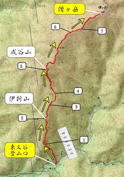 祖父山|創楽 富山の山 祖父岳・登山 詳細（④谷折ルート紹。